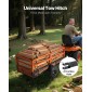 VEVOR Garden Utility Trailer, 22 Cu.Ft.& 725 κιλά, τρέιλερ ATV UTV, Ρυμουλκούμενο πίσω από χάλυβα Dump Trailers, Αφαιρούμενο πίσω πάνελ, Ρυμουλκούμενα βαρέως τύπου πίσω από την αυλή για χλοοκοπτικά τρακτέρ Garden Waste