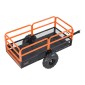 VEVOR Garden Utility Trailer, 22 Cu.Ft.& 725 κιλά, τρέιλερ ATV UTV, Ρυμουλκούμενο πίσω από χάλυβα Dump Trailers, Αφαιρούμενο πίσω πάνελ, Ρυμουλκούμενα βαρέως τύπου πίσω από την αυλή για χλοοκοπτικά τρακτέρ Garden Waste