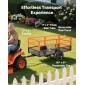 VEVOR Garden Utility Trailer, 22 Cu.Ft.& 725 κιλά, τρέιλερ ATV UTV, Ρυμουλκούμενο πίσω από χάλυβα Dump Trailers, Αφαιρούμενο πίσω πάνελ, Ρυμουλκούμενα βαρέως τύπου πίσω από την αυλή για χλοοκοπτικά τρακτέρ Garden Waste