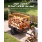 VEVOR Garden Utility Trailer, 22 Cu.Ft.& 725 κιλά, τρέιλερ ATV UTV, Ρυμουλκούμενο πίσω από χάλυβα Dump Trailers, Αφαιρούμενο πίσω πάνελ, Ρυμουλκούμενα βαρέως τύπου πίσω από την αυλή για χλοοκοπτικά τρακτέρ Garden Waste