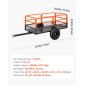 VEVOR Garden Utility Trailer, 22 Cu.Ft.& 725 κιλά, τρέιλερ ATV UTV, Ρυμουλκούμενο πίσω από χάλυβα Dump Trailers, Αφαιρούμενο πίσω πάνελ, Ρυμουλκούμενα βαρέως τύπου πίσω από την αυλή για χλοοκοπτικά τρακτέρ Garden Waste