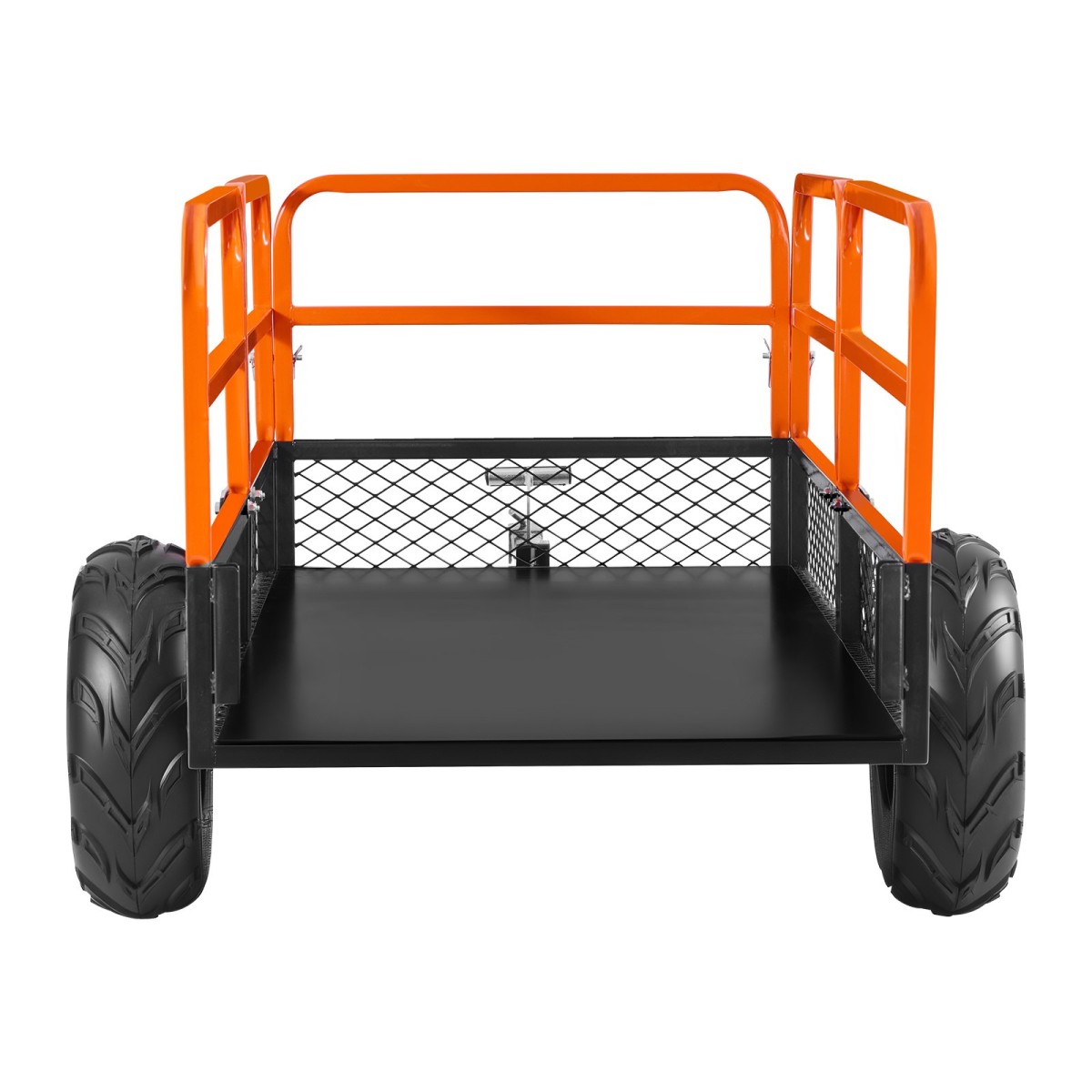 VEVOR Garden Utility Trailer, 22 Cu.Ft.& 725 κιλά, τρέιλερ ATV UTV, Ρυμουλκούμενο πίσω από χάλυβα Dump Trailers, Αφαιρούμενο πίσω πάνελ, Ρυμουλκούμενα βαρέως τύπου πίσω από την αυλή για χλοοκοπτικά τρακτέρ Garden Waste