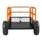 VEVOR Garden Utility Trailer, 22 Cu.Ft.& 725 κιλά, τρέιλερ ATV UTV, Ρυμουλκούμενο πίσω από χάλυβα Dump Trailers, Αφαιρούμενο πίσω πάνελ, Ρυμουλκούμενα βαρέως τύπου πίσω από την αυλή για χλοοκοπτικά τρακτέρ Garden Waste