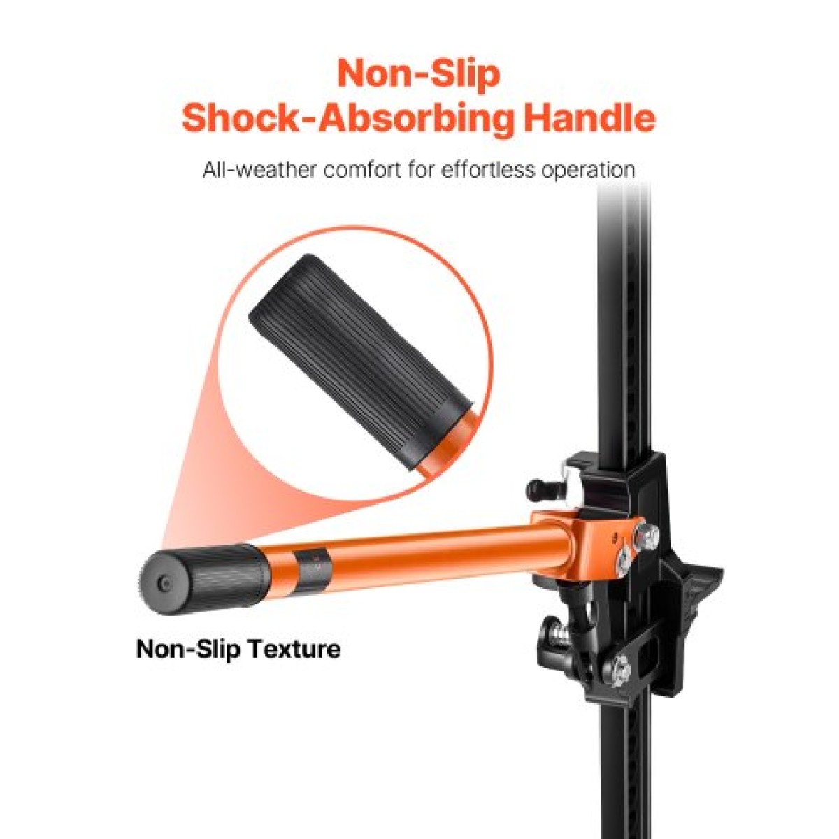 VEVOR Farm Jack, 91,5 cm Utility High Lift Farm Jack, 3,18 Ton Capacity Ratcheting Off Road Utility Jacks, Heavy-Duty Lift Jacks με εύρος ανύψωσης 130,1-769,6 mm για τρακτέρ, φορτηγό, SUV