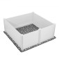 Κουτί VEVOR Dogs Whelping Box, 60 x 60 x 24 ιντσών, Παρκοκρέβατο για κουτάβια από πλαστικό PVC με ρυθμιζόμενη πόρτα και πλενόμενο μαξιλαράκι ούρων, αντιπαραμορφωτικό εσωτερικό κουτάβι για σκύλους πολύ μεγάλης φυλής, Milk White