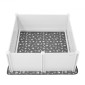Κουτί VEVOR Dogs Whelping Box, 60 x 60 x 24 ιντσών, Παρκοκρέβατο για κουτάβια από πλαστικό PVC με ρυθμιζόμενη πόρτα και πλενόμενο μαξιλαράκι ούρων, αντιπαραμορφωτικό εσωτερικό κουτάβι για σκύλους πολύ μεγάλης φυλής, Milk White