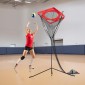 Εξοπλισμός προπόνησης VEVOR Volleyball Setter, Προπονητής βόλεϊ με ρυθμιζόμενο γωνία και ύψος, φορητό δίχτυ εξάσκησης με ατσάλινο βάση, τσάντα μεταφοράς, εσωτερικός εξωτερικός στόχος για το σερβίρισμα Ρύθμιση Spiking