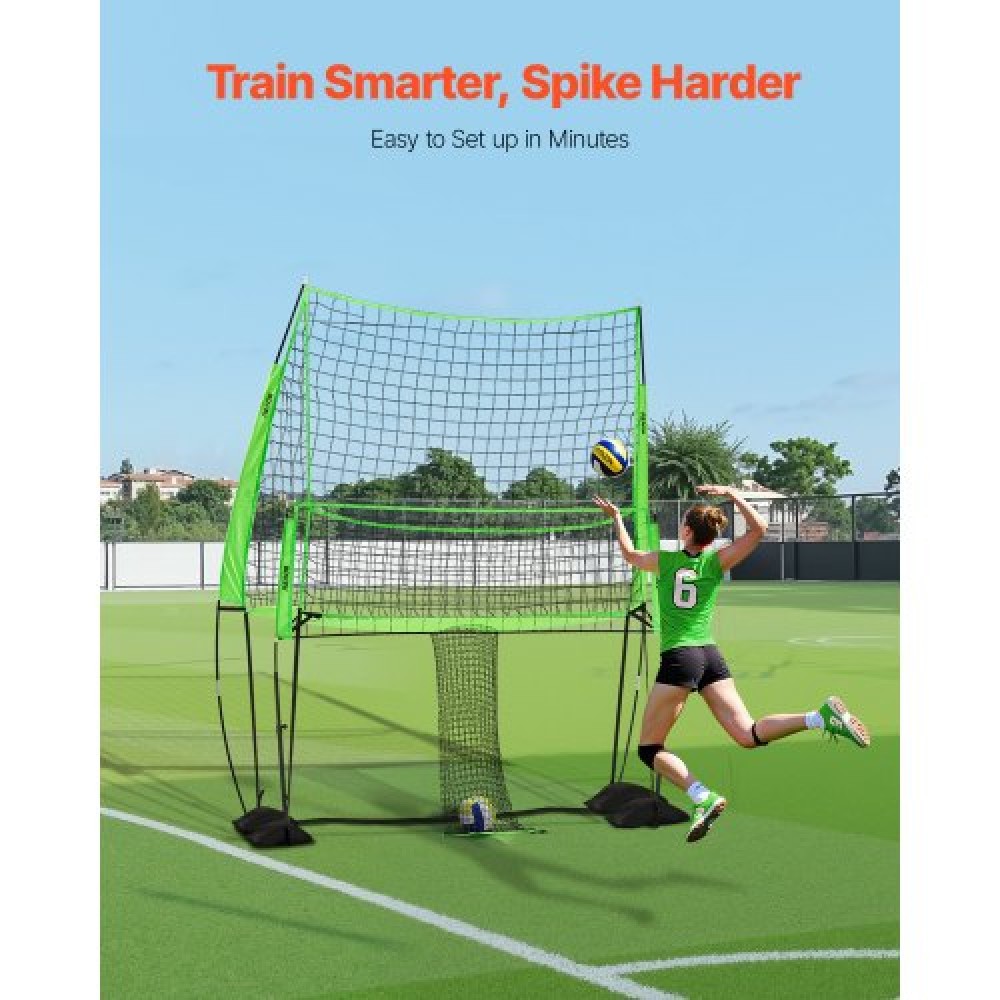 VEVOR Volleyball Training Net System Portable Practice Equipment Indoor Outdoor