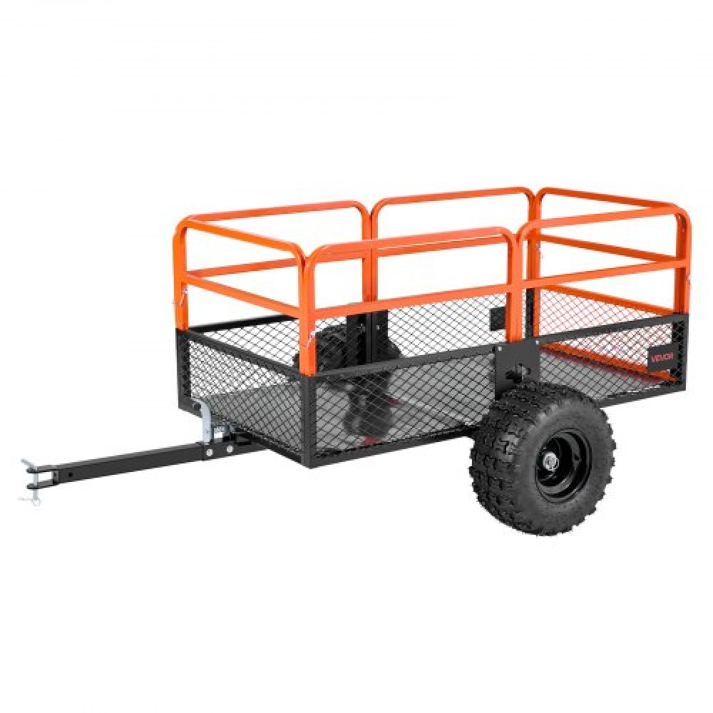 VEVOR Dump Trailer 1800 lbs 28 Cu. Ft Tow Behind Steel Garden Yard Trailer Cart