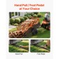 VEVOR Garden Utility Trailer, 28 Cu.Ft.& 800kg, τρέιλερ ATV UTV, Ρυμουλκούμενα πίσω από χάλυβα Dump Trailers, Αφαιρούμενο πίσω πλαίσιο, Ρυμουλκούμενα βαρέως τύπου πίσω από την αυλή για χλοοκοπτικά τρακτέρ Garden Waste