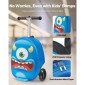 Αποσκευές VEVOR Ride-on, χωρητικότητα 20 L, 20 ιντσών βαλίτσα παιδικού σκούτερ με τροχούς flash PU, ρυθμιζόμενη λαβή & αντιολισθητική λαβή TPR, αναδιπλούμενη & ελαφριά αποσκευή σκούτερ για παιδιά ηλικίας 5+, μπλε