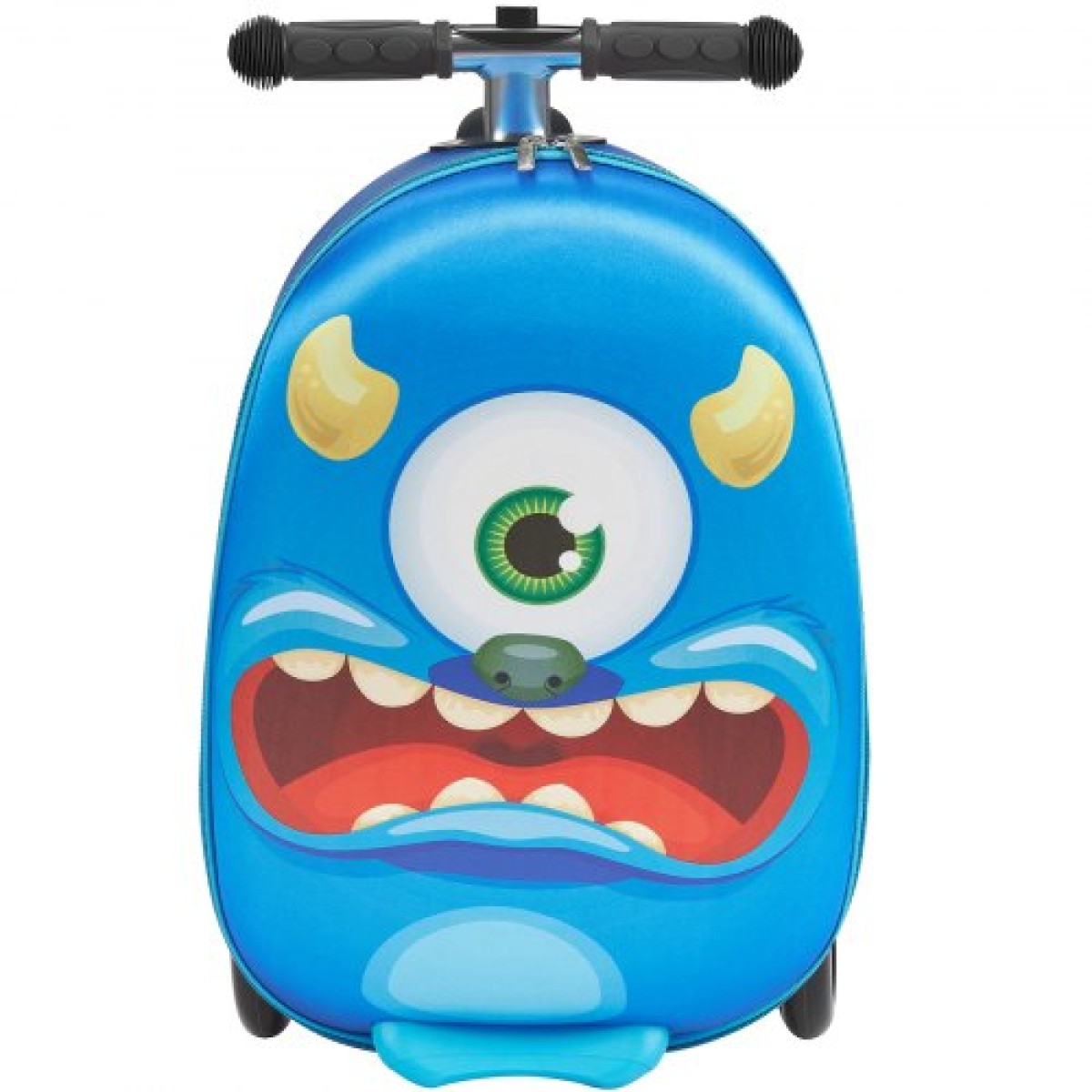 Αποσκευές VEVOR Ride-on, χωρητικότητα 20 L, 20 ιντσών βαλίτσα παιδικού σκούτερ με τροχούς flash PU, ρυθμιζόμενη λαβή & αντιολισθητική λαβή TPR, αναδιπλούμενη & ελαφριά αποσκευή σκούτερ για παιδιά ηλικίας 5+, μπλε