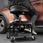 Σκαμπό VEVOR Rolling Shop, Πνευματικό Κάθισμα/Σκαμπίνι εργασίας γκαράζ με χωρητικότητα 300 λίβρες, Ρυθμιζόμενο ύψος αναρριχητικό κάθισμα, περιστρεφόμενο 360° σκαμπό εργαστηρίου με επένδυση με τροχούς, για γκαράζ, κατάστημα και επισκευή αυτοκινήτων