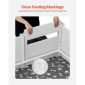 Κουτί VEVOR Dogs Whelping Box, 48 x 48 x 18,1 ιντσών, Πλαστικό PVC κουτάβια παρκοκρέβατο με ρυθμιζόμενη πόρτα και πλενόμενο μαξιλαράκι ούρων, αντιπαραμορφωτικό εσωτερικό κουτάβι για σκύλους μεγάλης φυλής, Milk White