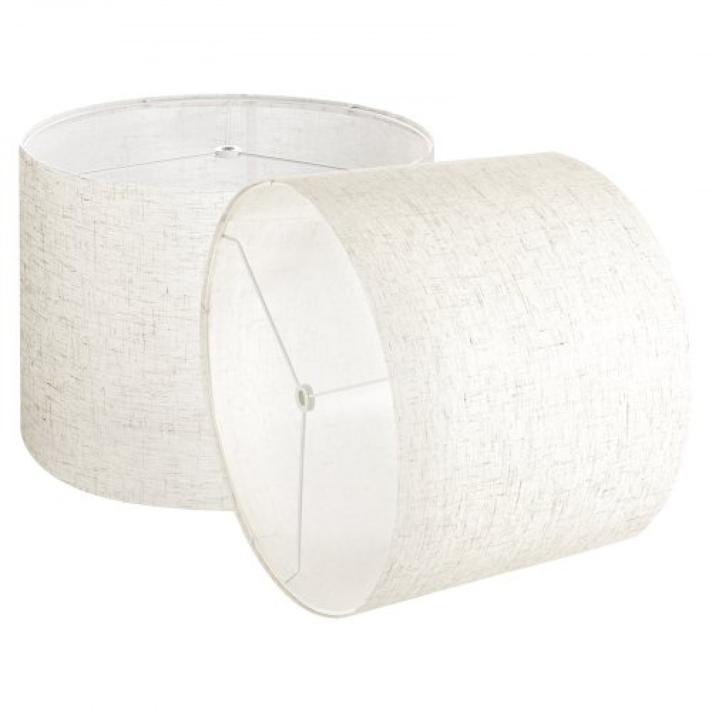 VEVOR Drum Lamp Shade 2 Set 13 x 13 x 10 in Medium Round Lampshade (Light Linen)