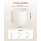 VEVOR Drum Lamp Shade 2 Set, 13 in Top x 13 in Bottom x 10 in High, Medium Drum Len αμπαζούρ, Ανταλλακτικό φωτιστικό για επιτραπέζια φωτιστικά Φωτιστικά δαπέδου Κρεμαστά φώτα, Απαιτείται εύκολη συναρμολόγηση (ελαφρύ λινό)