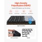 VEVOR Gravel Grid, 3 Inch Depth, 24,93 x 9,52 FT / 7600 x 2900 mm, 1880 LBS Per Sq ft Grass Ground Retainer, Permeable Geo Grids Driveway Stabilization, for Garden, Patio, Walkway, RV Parking Slopes