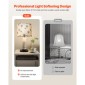 VEVOR Drum Lamp Shade 2 Set, 13 in Top x 13 in Bottom x 10 in High, Medium Drum Len αμπαζούρ, Ανταλλακτικό φωτιστικό για επιτραπέζια φωτιστικά Φωτιστικά δαπέδου, Απαιτείται εύκολη συναρμολόγηση (ελαφρύ μοτίβο πικραλίδας)