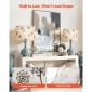 VEVOR Drum Lamp Shade 2 Set, 13 in Top x 13 in Bottom x 10 in High, Medium Drum Len αμπαζούρ, Ανταλλακτικό φωτιστικό για επιτραπέζια φωτιστικά Φωτιστικά δαπέδου, Απαιτείται εύκολη συναρμολόγηση (ελαφρύ μοτίβο πικραλίδας)