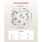 VEVOR Drum Lamp Shade 2 Set, 13 in Top x 13 in Bottom x 10 in High, Medium Drum Len αμπαζούρ, Ανταλλακτικό φωτιστικό για επιτραπέζια φωτιστικά Φωτιστικά δαπέδου, Απαιτείται εύκολη συναρμολόγηση (ελαφρύ μοτίβο πικραλίδας)