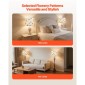 VEVOR Drum Lamp Shade 2 Set, 13 in Top x 13 in Bottom x 10 in High, Medium Drum Len αμπαζούρ, Ανταλλακτικό φωτιστικό για επιτραπέζια φωτιστικά Φωτιστικά δαπέδου, Απαιτείται εύκολη συναρμολόγηση (ελαφρύ μοτίβο πικραλίδας)