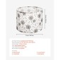 VEVOR Drum Lamp Shade 2 Set, 13 in Top x 13 in Bottom x 10 in High, Medium Drum Len αμπαζούρ, Ανταλλακτικό φωτιστικό για επιτραπέζια φωτιστικά Φωτιστικά δαπέδου, Απαιτείται εύκολη συναρμολόγηση (ελαφρύ μοτίβο πικραλίδας)