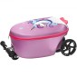 VEVOR Ride-on Bagage, χωρητικότητας 20 L, 20 ιντσών βαλίτσα παιδικού σκούτερ με τροχούς flash PU, ρυθμιζόμενη λαβή & αντιολισθητική λαβή TPR, αναδιπλούμενη & ελαφριά αποσκευή σκούτερ για παιδιά ηλικίας 5+, μωβ
