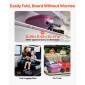 VEVOR Ride-on Bagage, χωρητικότητας 20 L, 20 ιντσών βαλίτσα παιδικού σκούτερ με τροχούς flash PU, ρυθμιζόμενη λαβή & αντιολισθητική λαβή TPR, αναδιπλούμενη & ελαφριά αποσκευή σκούτερ για παιδιά ηλικίας 5+, μωβ