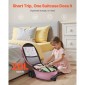 VEVOR Ride-on Bagage, χωρητικότητας 20 L, 20 ιντσών βαλίτσα παιδικού σκούτερ με τροχούς flash PU, ρυθμιζόμενη λαβή & αντιολισθητική λαβή TPR, αναδιπλούμενη & ελαφριά αποσκευή σκούτερ για παιδιά ηλικίας 5+, μωβ