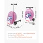 VEVOR Ride-on Bagage, χωρητικότητας 20 L, 20 ιντσών βαλίτσα παιδικού σκούτερ με τροχούς flash PU, ρυθμιζόμενη λαβή & αντιολισθητική λαβή TPR, αναδιπλούμενη & ελαφριά αποσκευή σκούτερ για παιδιά ηλικίας 5+, μωβ