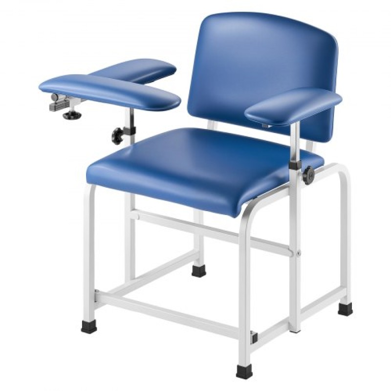 Καρέκλα Phlebotomy VEVOR, Καρέκλα Blood Draw με ρυθμιζόμενα μπράτσα και αναδιπλούμενο βραχίονα, 181 KG/400LBS Loading Blood Drawing Ιατρική καρέκλα με μαλακό κάθισμα, δέρμα PVC που καθαρίζεται εύκολα για νοσοκομεία, εργαστήρια, κλινικές