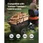 VEVOR Garden Utility Trailer, 10 Cu.Ft 227 kg, τρέιλερ μεταφοράς ATV UTV, Ρυμούλκηση πίσω από το καλάθι Poly Dump με ελαστικά 16", πεντάλ χειρός ή ποδιού, ρυμουλκούμενα βαρέως τύπου για χλοοκοπτικά τρακτέρ Garden Waste