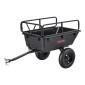 VEVOR Garden Utility Trailer, 10 Cu.Ft 227 kg, τρέιλερ μεταφοράς ATV UTV, Ρυμούλκηση πίσω από το καλάθι Poly Dump με ελαστικά 16", πεντάλ χειρός ή ποδιού, ρυμουλκούμενα βαρέως τύπου για χλοοκοπτικά τρακτέρ Garden Waste