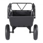 VEVOR Garden Utility Trailer, 10 Cu.Ft 227 kg, τρέιλερ μεταφοράς ATV UTV, Ρυμούλκηση πίσω από το καλάθι Poly Dump με ελαστικά 16", πεντάλ χειρός ή ποδιού, ρυμουλκούμενα βαρέως τύπου για χλοοκοπτικά τρακτέρ Garden Waste