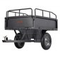 VEVOR Garden Utility Trailer, 10 Cu.Χωρητικότητα Ft & 227 kg, τρέιλερ μεταφοράς ATV UTV, ρυμούλκηση πίσω από χαλύβδινο καρότσι με ελαστικά 14", πεντάλ χειρός ή ποδιού, ρυμουλκούμενα βαρέως τύπου Yard για τρακτέρ χλοοκοπτικών
