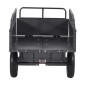 VEVOR Garden Utility Trailer, 10 Cu.Χωρητικότητα Ft & 227 kg, τρέιλερ μεταφοράς ATV UTV, ρυμούλκηση πίσω από χαλύβδινο καρότσι με ελαστικά 14", πεντάλ χειρός ή ποδιού, ρυμουλκούμενα βαρέως τύπου Yard για τρακτέρ χλοοκοπτικών