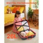 VEVOR Ride-on Baggage, χωρητικότητα 26 L, 18 ίντσες ρυμούλκηση κατά μήκος των μικρών αποσκευών μεταφορά με ρόδες, ρυθμιζόμενο ιμάντα ώμου, ελαφριά παιδική βαλίτσα ιππασίας για αγόρια και κορίτσια ηλικίας 3+, μπλε & λευκό