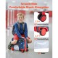 VEVOR Ride-on Baggage, χωρητικότητα 26 L, 18 ίντσες ρυμούλκηση κατά μήκος των μικρών αποσκευών μεταφορά με ρόδες, ρυθμιζόμενο ιμάντα ώμου, ελαφριά παιδική βαλίτσα ιππασίας για αγόρια και κορίτσια ηλικίας 3+, μπλε & λευκό