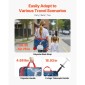 VEVOR Ride-on Baggage, χωρητικότητα 26 L, 18 ίντσες ρυμούλκηση κατά μήκος των μικρών αποσκευών μεταφορά με ρόδες, ρυθμιζόμενο ιμάντα ώμου, ελαφριά παιδική βαλίτσα ιππασίας για αγόρια και κορίτσια ηλικίας 3+, μπλε & λευκό