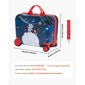 VEVOR Ride-on Baggage, χωρητικότητα 26 L, 18 ίντσες ρυμούλκηση κατά μήκος των μικρών αποσκευών μεταφορά με ρόδες, ρυθμιζόμενο ιμάντα ώμου, ελαφριά παιδική βαλίτσα ιππασίας για αγόρια και κορίτσια ηλικίας 3+, μπλε & λευκό