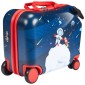VEVOR Ride-on Baggage, χωρητικότητα 26 L, 18 ίντσες ρυμούλκηση κατά μήκος των μικρών αποσκευών μεταφορά με ρόδες, ρυθμιζόμενο ιμάντα ώμου, ελαφριά παιδική βαλίτσα ιππασίας για αγόρια και κορίτσια ηλικίας 3+, μπλε & λευκό