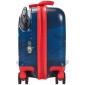 VEVOR Ride-on Baggage, χωρητικότητα 26 L, 18 ίντσες ρυμούλκηση κατά μήκος των μικρών αποσκευών μεταφορά με ρόδες, ρυθμιζόμενο ιμάντα ώμου, ελαφριά παιδική βαλίτσα ιππασίας για αγόρια και κορίτσια ηλικίας 3+, μπλε & λευκό