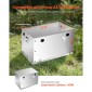 VEVOR Battery Box, Group 24/31 Trolling Motor Battery Box, Θήκη μπαταριών Marine με τρύπες καλωδίων από καουτσούκ, θήκη αποθήκευσης κελύφους από κράμα αλουμινίου, εύκολη εγκατάσταση, για δρομείς εκτός δρόμου, φορτηγά