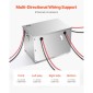VEVOR Battery Box, Group 24/31 Trolling Motor Battery Box, Θήκη μπαταριών Marine με τρύπες καλωδίων από καουτσούκ, θήκη αποθήκευσης κελύφους από κράμα αλουμινίου, εύκολη εγκατάσταση, για δρομείς εκτός δρόμου, φορτηγά