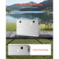 VEVOR Battery Box, Group 24/31 Trolling Motor Battery Box, Θήκη μπαταριών Marine με τρύπες καλωδίων από καουτσούκ, θήκη αποθήκευσης κελύφους από κράμα αλουμινίου, εύκολη εγκατάσταση, για δρομείς εκτός δρόμου, φορτηγά