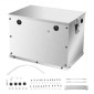 VEVOR Battery Box, Group 24/31 Trolling Motor Battery Box, Θήκη μπαταριών Marine με τρύπες καλωδίων από καουτσούκ, θήκη αποθήκευσης κελύφους από κράμα αλουμινίου, εύκολη εγκατάσταση, για δρομείς εκτός δρόμου, φορτηγά