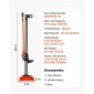 VEVOR Farm Jack with Base, 122cm Utility High Lift Farm Jack, 3,18 Ton Capacity Ratcheting Off Road Utility Jacks, Heavy-Duty Jacks Lift with 130,1-1079,5 mm Range Lifting for Tractor, Truck, SUV