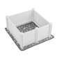 VEVOR Dogs Whelping Box, 38,6 x 38,6 x 18,1 ιντσών, πλαστικό PVC κουτάβια παρκοκρέβατο με ρυθμιζόμενη ύψος πόρτας και πλενόμενο μαξιλαράκι κατούρησης, στυλό παιχνιδιού για κουτάβια εσωτερικού χώρου κατά της παραμόρφωσης για σκύλους μέσης φυλής, Milk White