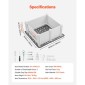 VEVOR Dogs Whelping Box, 38,6 x 38,6 x 18,1 ιντσών, πλαστικό PVC κουτάβια παρκοκρέβατο με ρυθμιζόμενη ύψος πόρτας και πλενόμενο μαξιλαράκι κατούρησης, στυλό παιχνιδιού για κουτάβια εσωτερικού χώρου κατά της παραμόρφωσης για σκύλους μέσης φυλής, Milk White