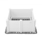 VEVOR Dogs Whelping Box, 38,6 x 38,6 x 18,1 ιντσών, πλαστικό PVC κουτάβια παρκοκρέβατο με ρυθμιζόμενη ύψος πόρτας και πλενόμενο μαξιλαράκι κατούρησης, στυλό παιχνιδιού για κουτάβια εσωτερικού χώρου κατά της παραμόρφωσης για σκύλους μέσης φυλής, Milk White